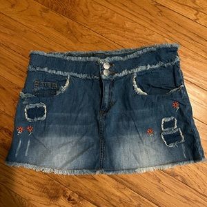 NBW Delia’s denim mini skirt